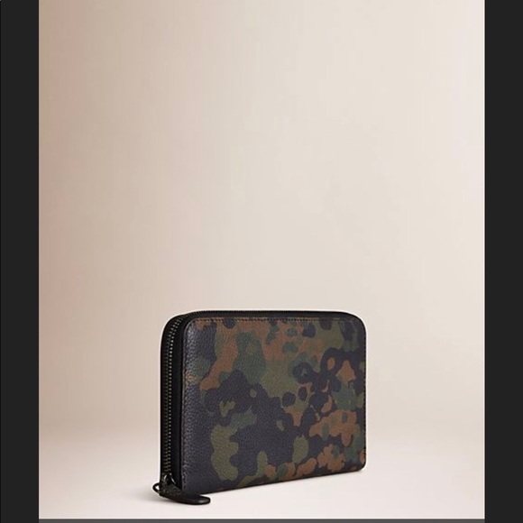 Burberry Handbags - Burberry Camouflage Leather Wallet